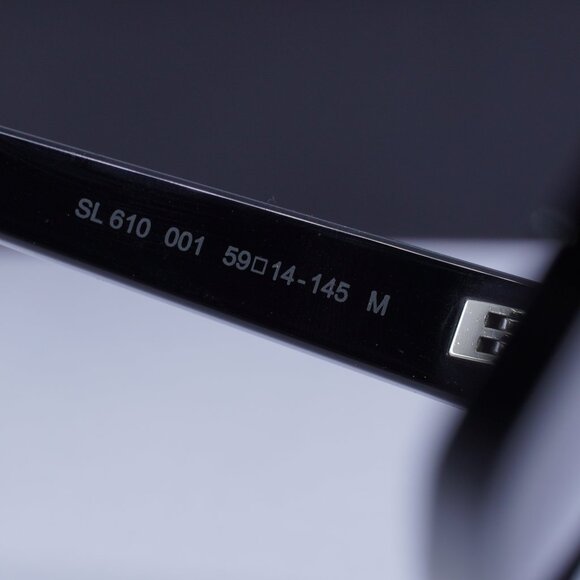 Saint Laurent SL610 001 Square Sunglasses - Black\Black - Picture 8 of 10